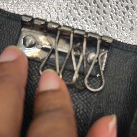 Dolce & Gabbana Foldover Key Holder Card Case Black Leathe Luxury Minimalist - Picture 8 of 11